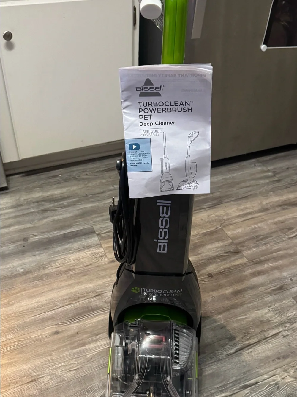 Compact Black and Lime Corded Handheld Cleaner